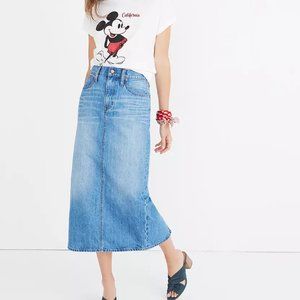 Madewell Midi Jean Skirt Size 00